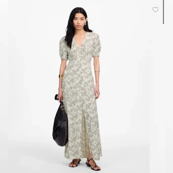 Madewell Ivory Floral Maxi Dress - Picture 1 of 4
